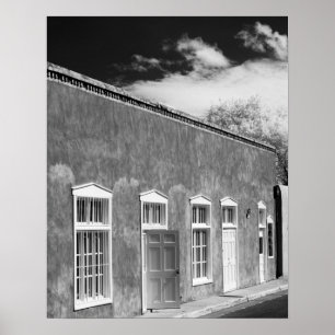 Territoriale stijl architectuur, Santa Fe, New Poster