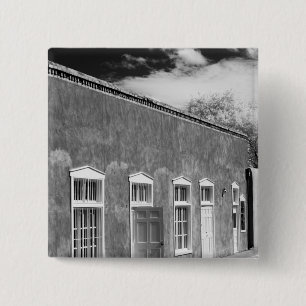 Territoriale stijl architectuur, Santa Fe, New Vierkante Button 5,1 Cm