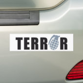 TERROR BUMPERSTICKER (Op auto)