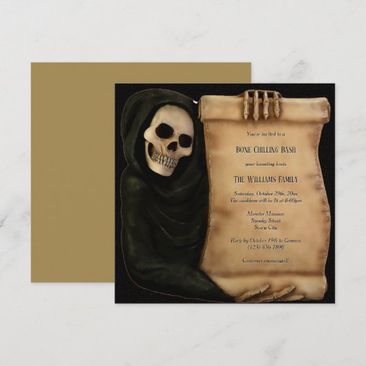 Terror Halloween Kaart (Voorkant / Achterkant)