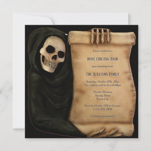 Terror Halloween Kaart (Voorkant)