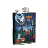 Terror Night of Halloween en griezelige grafstenen Heupfles (Rechts)