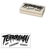 Terrorama! horrorfilm rubberstempel (Gestempeld)