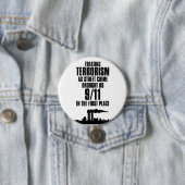 Terrorisme behandelen als straatcriminaliteit ronde button 7,6 cm (In situ)