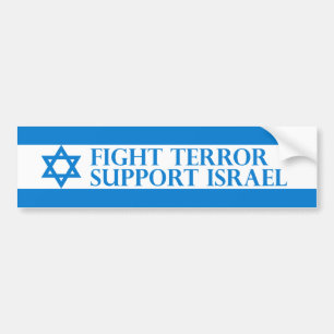 Terrorisme bestrijden, Israël steunen Bumpersticker