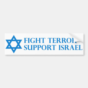 Terrorisme bestrijden, Israël steunen Bumpersticker