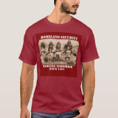 Terrorismebestrijding sinds 1492 t-shirt (Voorkant)