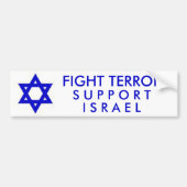 Terrorismebestrijding steunt Israël Bumpersticker (Voorkant)