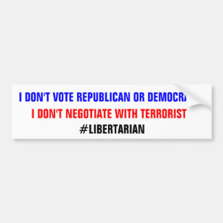 TERRORIST BUMPERSTICKER