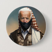 Terrorist Joe Biden Ronde Button 7,6 Cm (Voorkant)