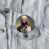 Terrorist Joe Biden Ronde Button 7,6 Cm (In situ)