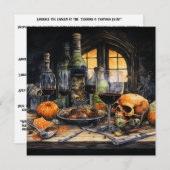 👻🍷 "Terrors & Tastings Event"! Aankondiging👻 Ha Kaart (Voorkant / Achterkant)