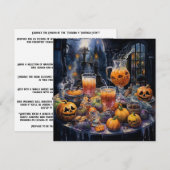 👻🍷 "Terrors & Tastings Event"! Aankondiging👻 Ha Kaart (Voorkant / Achterkant)