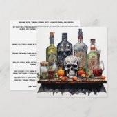 👻🍹 Terrors & Tequila Party 🍹👻 : Halloween Kaart (Voorkant / Achterkant)