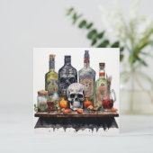 👻🍹 Terrors & Tequila Party 🍹👻 : Halloween Kaart (Staand voorkant)