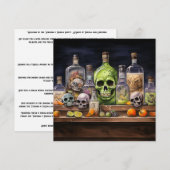 👻🍹 Terrors & Tequila Party 🍹👻 : Halloween Kaart (Voorkant / Achterkant)
