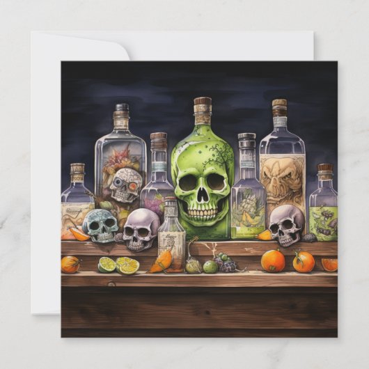 👻🍹 Terrors & Tequila Party 🍹👻 : Halloween Kaart (Voorkant)
