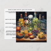 👻🍹 Terrors & Tequila Party 🍹👻 : Halloween Kaart (Voorkant / Achterkant)