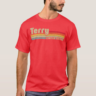 Terry Cadeau Naam Gepersonaliseerde Verjaardag Gra T-shirt
