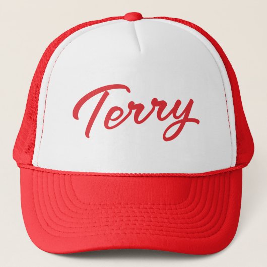 Terry Custom Red Trucker Pet (Voorkant)