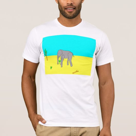 Terry Davis TempleOS Elephant T-shirt (Voorkant)