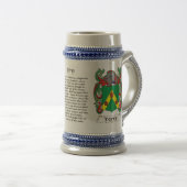 Terry Family Coat of Arms on a Stein Bierpul (Voorkant rechts)