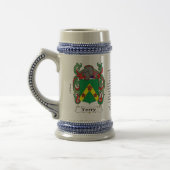 Terry Family Coat of Arms on a Stein Bierpul (Links)