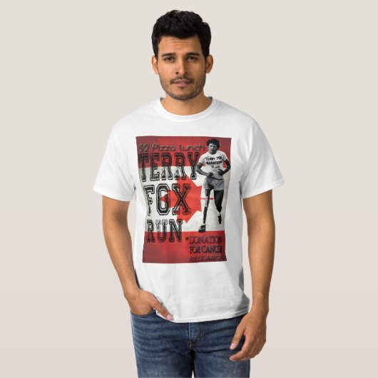 terry fox,canadese; t-shirt (Voorkant volledig)