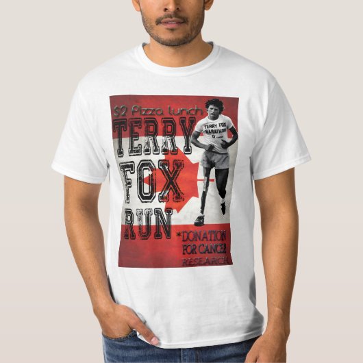 terry fox,canadese; t-shirt (Voorkant)