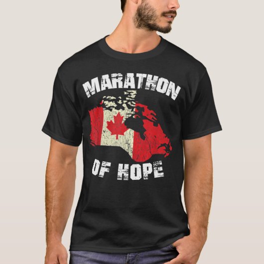 Terry Fox Marathon of Hope Canada Marathon T-shirt (Voorkant)