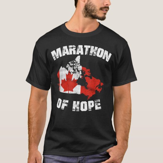 Terry Fox Marathon Of Hope Canada Marathon T-shirt (Voorkant)