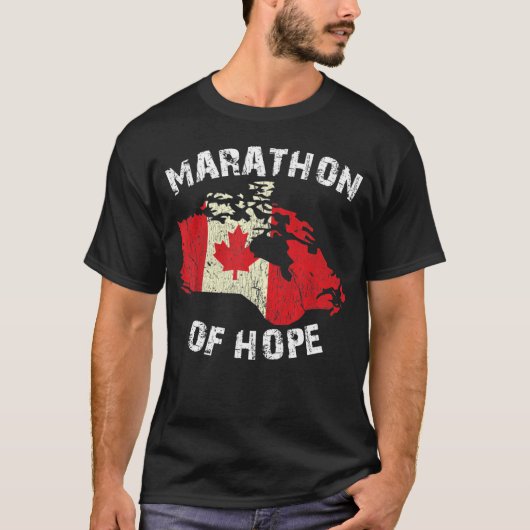 Terry Fox Marathon Of Hope Canada Marathon T-shirt (Voorkant)