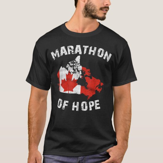 Terry Fox Marathon of Hope Canada Marathon T-shirt (Voorkant)