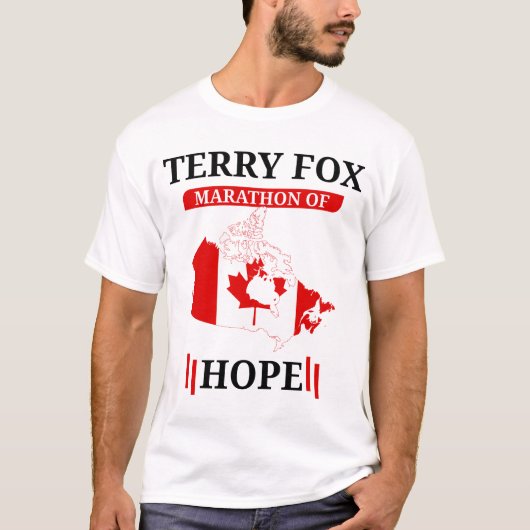 TERRY FOX MARATHON VAN DE HOOP T-SHIRT (Voorkant)