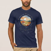 TERRY-peptide, Maan 1 met aangepaste tekst, donker T-shirt (Voorkant)