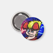 Terry Red en Blue Magnet (Voorkant / Achterkant)