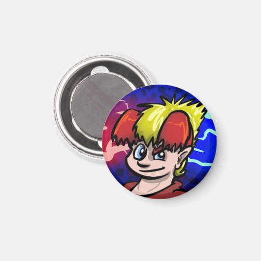 Terry Red en Blue Magnet (Voorkant / Achterkant)