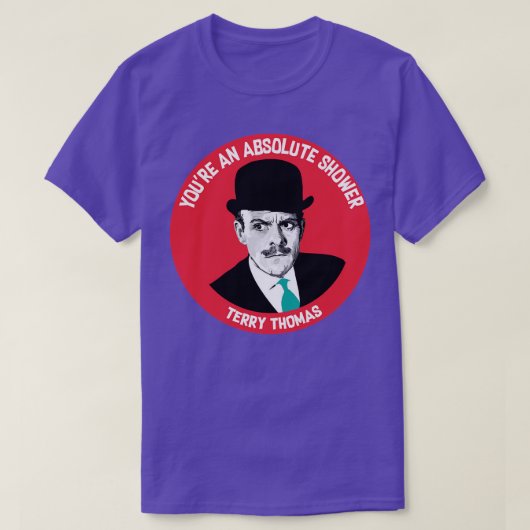 Terry Thomas Classic Britse souvenirs Ter T-shirt (Design voorkant)