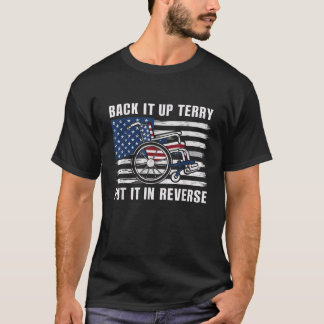 Terry zette het in omgekeerd vuurwerk Amerika T-shirt