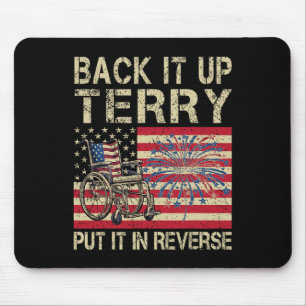 Terry zette het in omgekeerd vuurwerk USA 4T Muismat