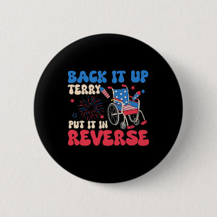 Terry zette het in omgekeerde grappige meme 4e ronde button 5,7 cm