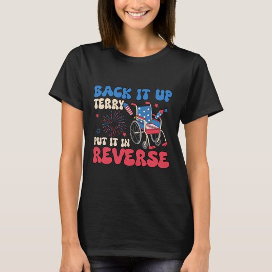 Terry zette het in omgekeerde grappige meme 4e t-shirt (Voorkant)