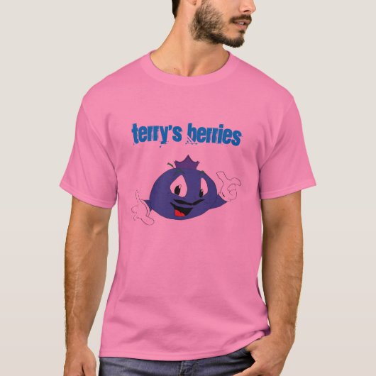 Terry's Berry Originele Roze T-shirt (Voorkant)