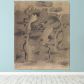 Tertiaire gestalte canvas afdruk (Insitu (Houten vloer))