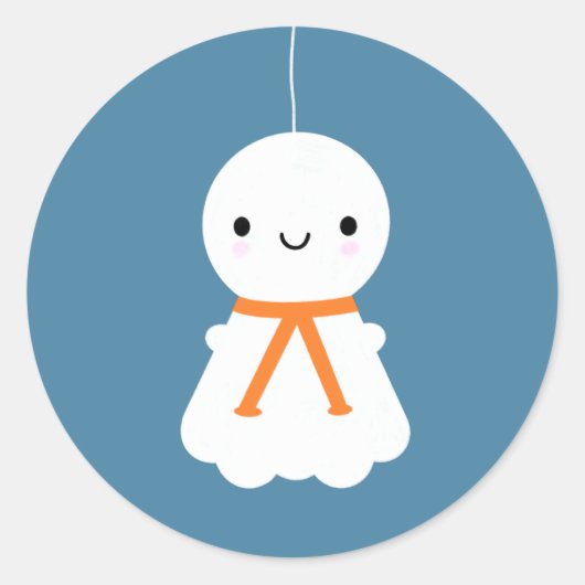 Teru Teru Bozu - Kawaii Japanse dollars Ronde Sticker (Voorkant)