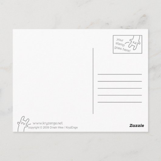 Teru Teru Briefkaart (Achterkant)