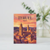 Teruel Spanje Briefkaart (Staand voorkant)