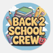 Terug 2 School Crew Stickers (Voorkant)