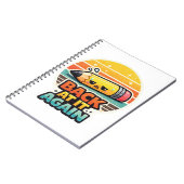 Terug Aan Het Werk Grappig Potlood School Ontwerp Notitieboek (Linkerzijde)