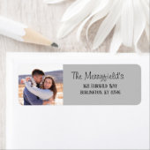 Terug Adres Fotolabel Etiket (Insitu)